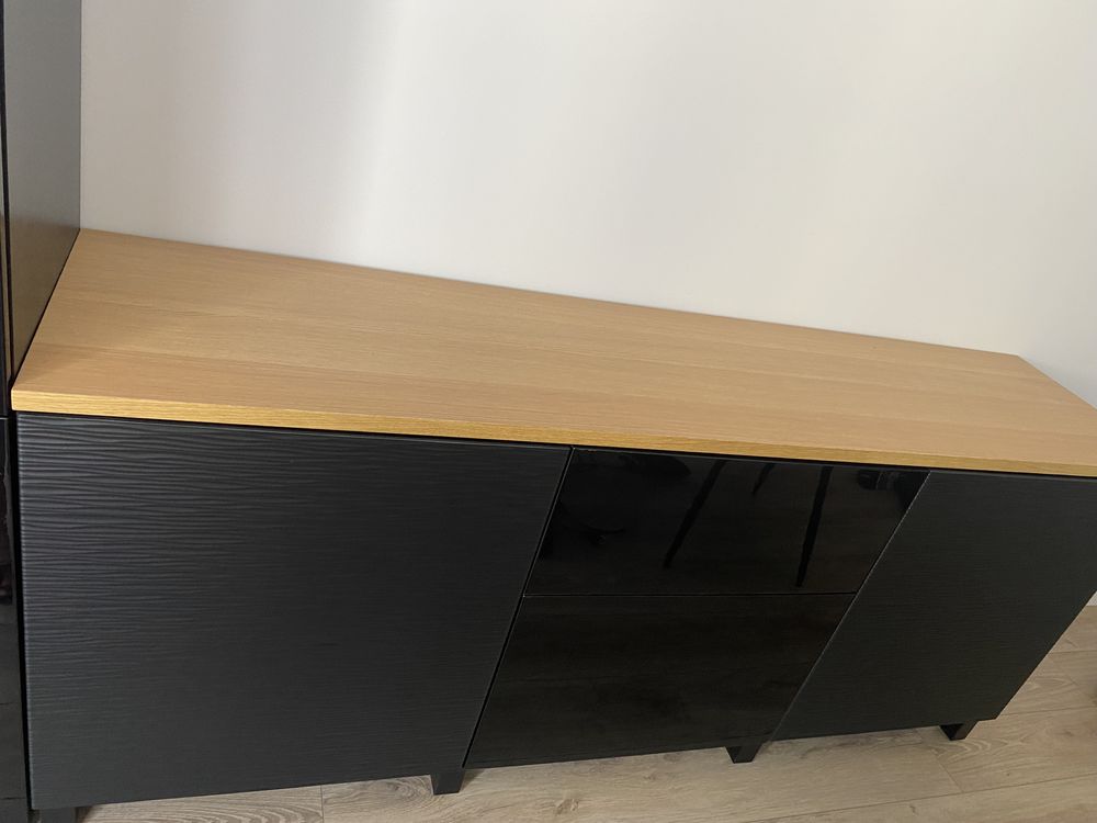 Buffet noir et bois 100 Sainte-Genevi�ve-des-Bois (91)