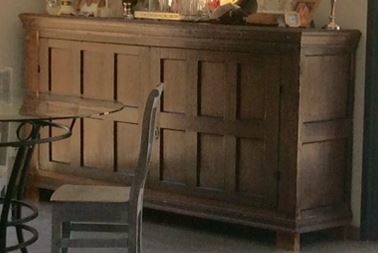 Buffet rustique en bois brun fonc� 100 Mallemort (13)