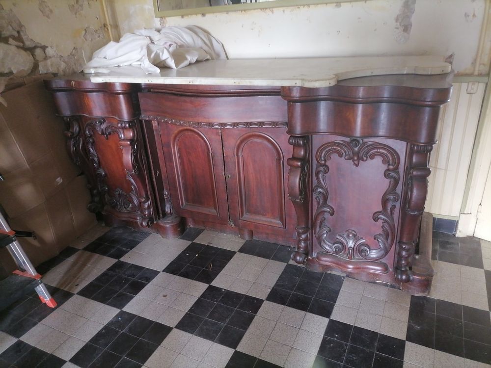 Buffet style Anglais dessus marbre 350 Barrou (37)