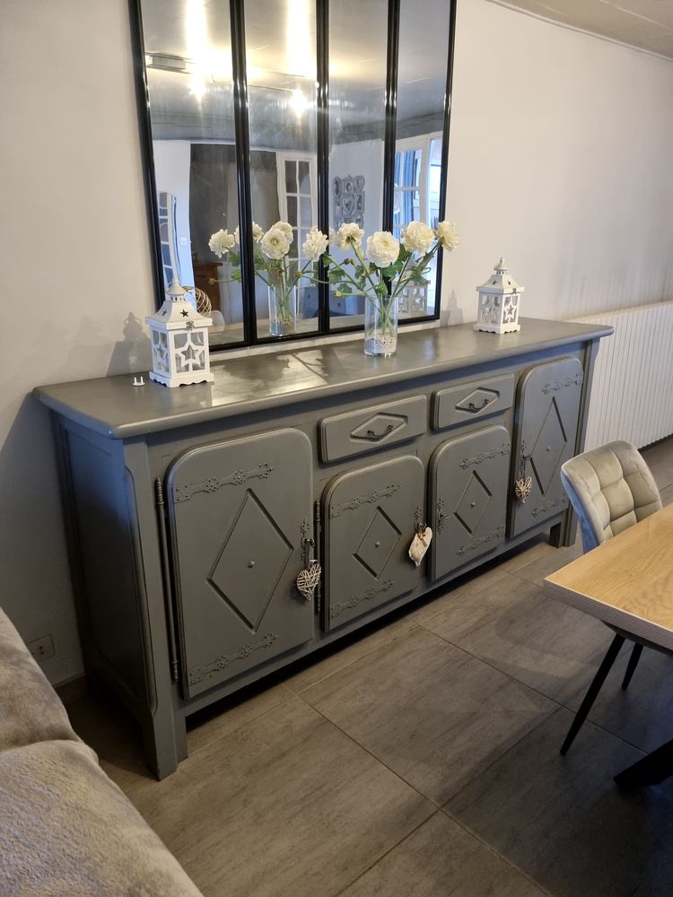 Buffet bas style enfilade en pin massif 80 La Chapelle-l�s-Luxeuil (70)