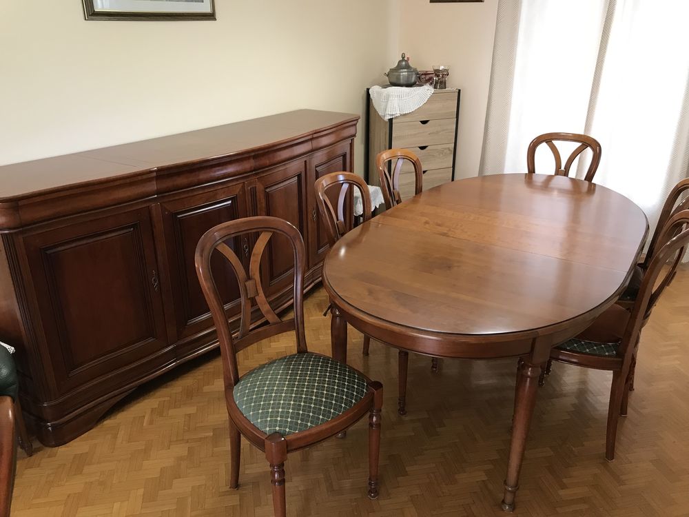 Buffet, table et chaises merisier 600 Villepinte (93)