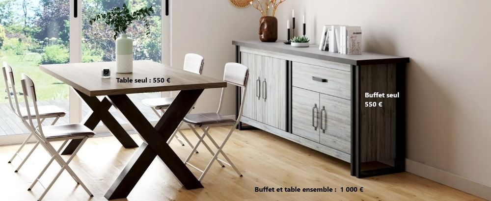 Buffet et table salle � manger 700 Saint-Nazaire (44)