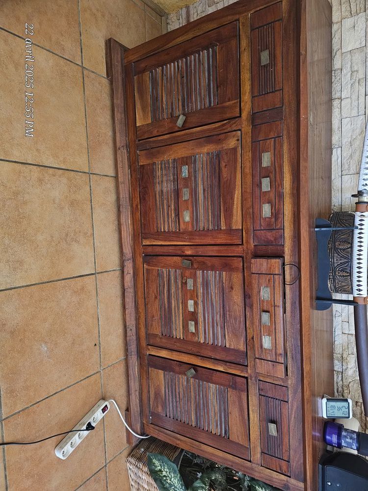 Buffet en teck bois et chiffon 500 Calvisson (30)