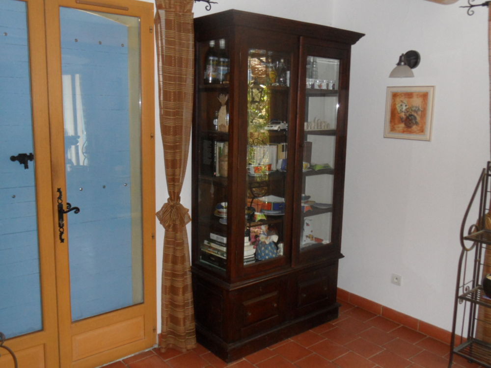 Buffet vaisselier - biblioth�que en teck massif 350 Bras (83)