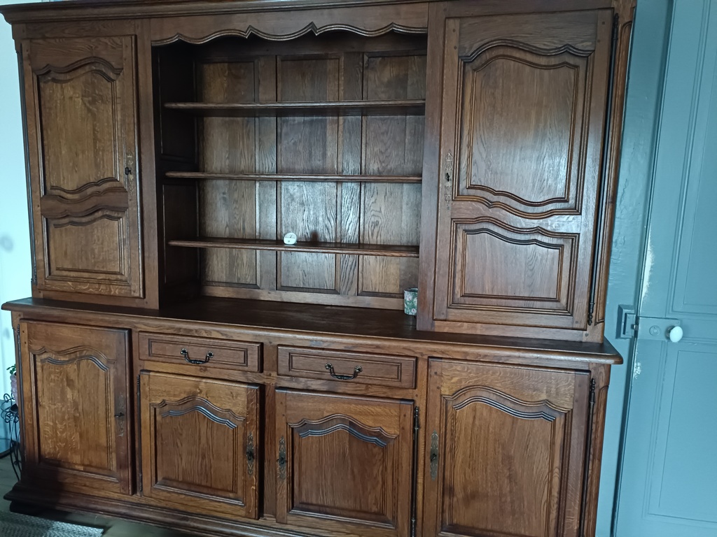 Buffet vaisselier en ch�ne massif 180 Besan�on (25)