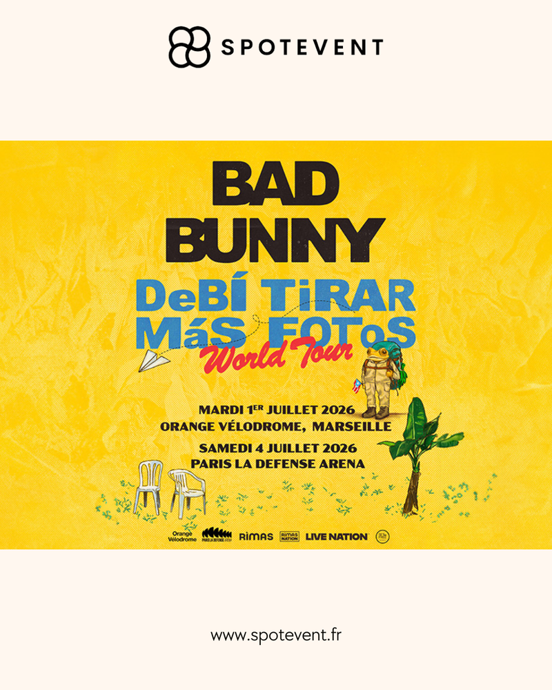 Bad Bunny - Places disponibles sur Marseille et Paris 460 Paris 17 (75)