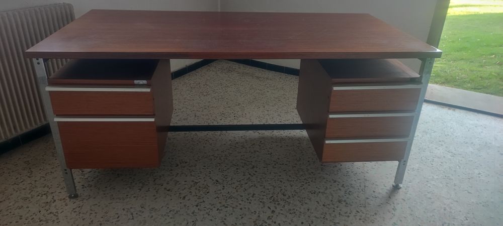 Bureau ancien acajou grand et lourd 150 Retournac (43)