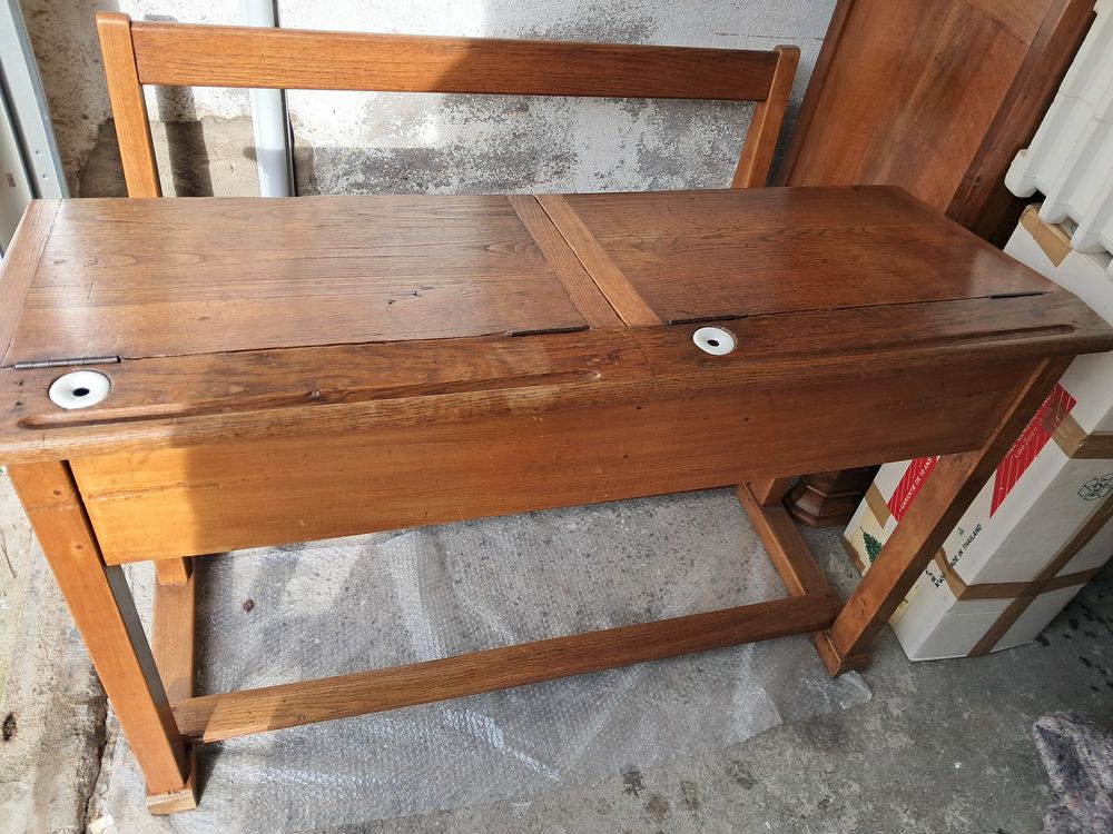  BUREAU ANCIEN �colier 2 places (avec encriers) 100 La Baule-Escoublac (44)