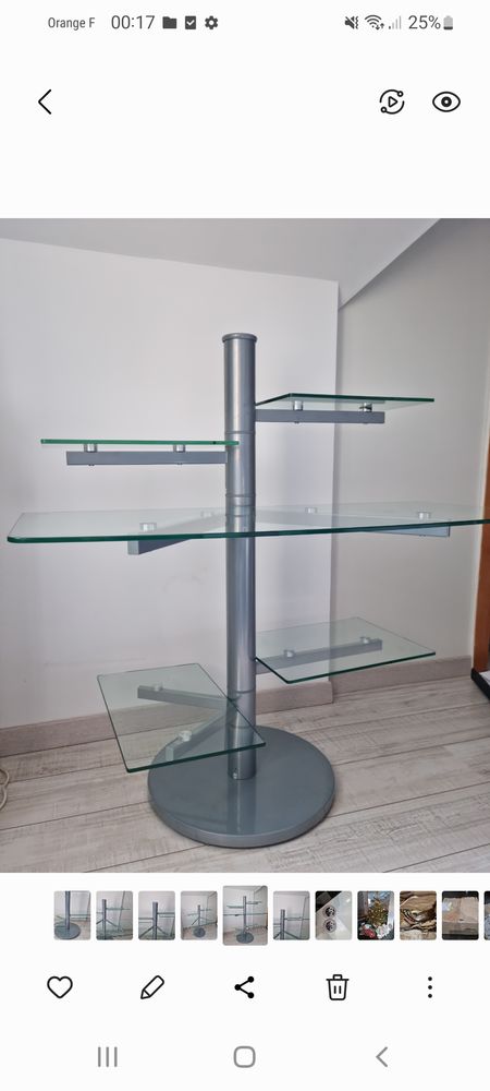 Bureau avec 5 �tag�res en verre 65 Montsoult (95)