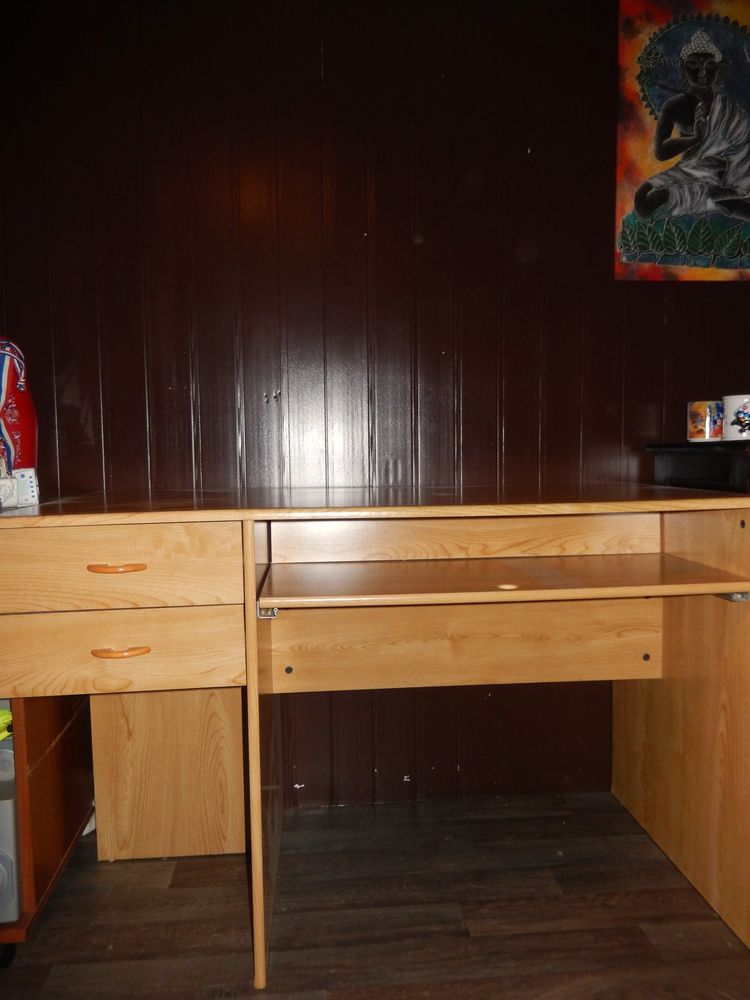 Bureau avec tablette coulissante 30 Ch�teaubernard (16)