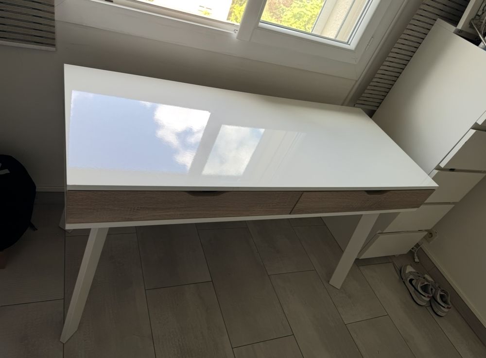 Bureau blanc laqu� 200 Marseille 12 (13)