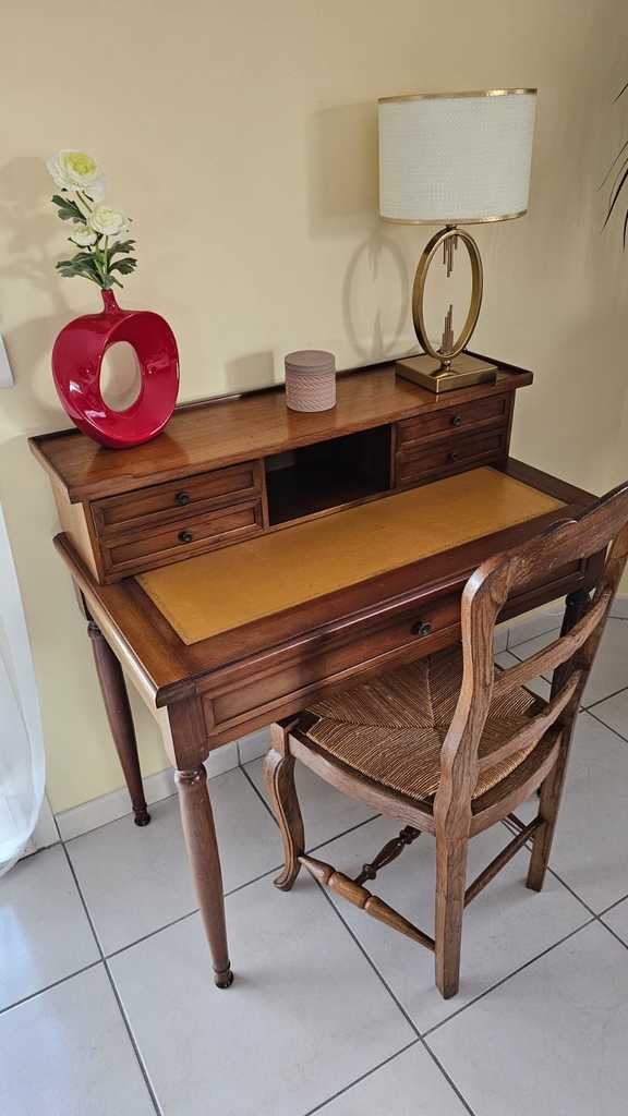 Bureau en bois avec chaise assortie 120 Le Boulou (66)