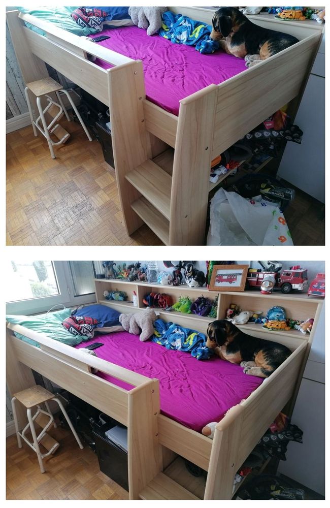 Lit bureau enfant complet 190x90 - Bon �tat 80 Courbevoie (92)