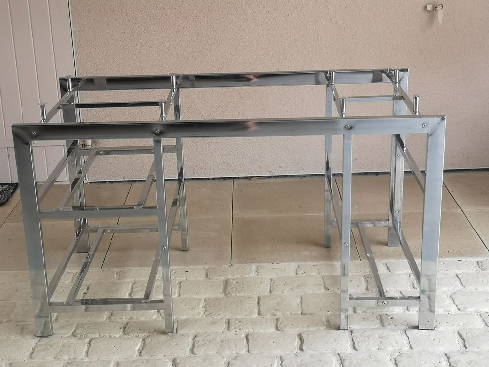 Bureau et �tag�re verre/m�tal, ensemble ou s�par�s 220 Saint-Palais-sur-Mer (17)