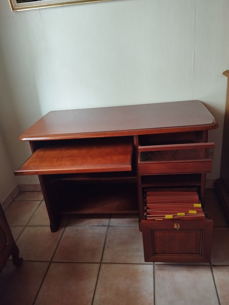 Bureau informatique en merisier 350 Tourtoirac (24)