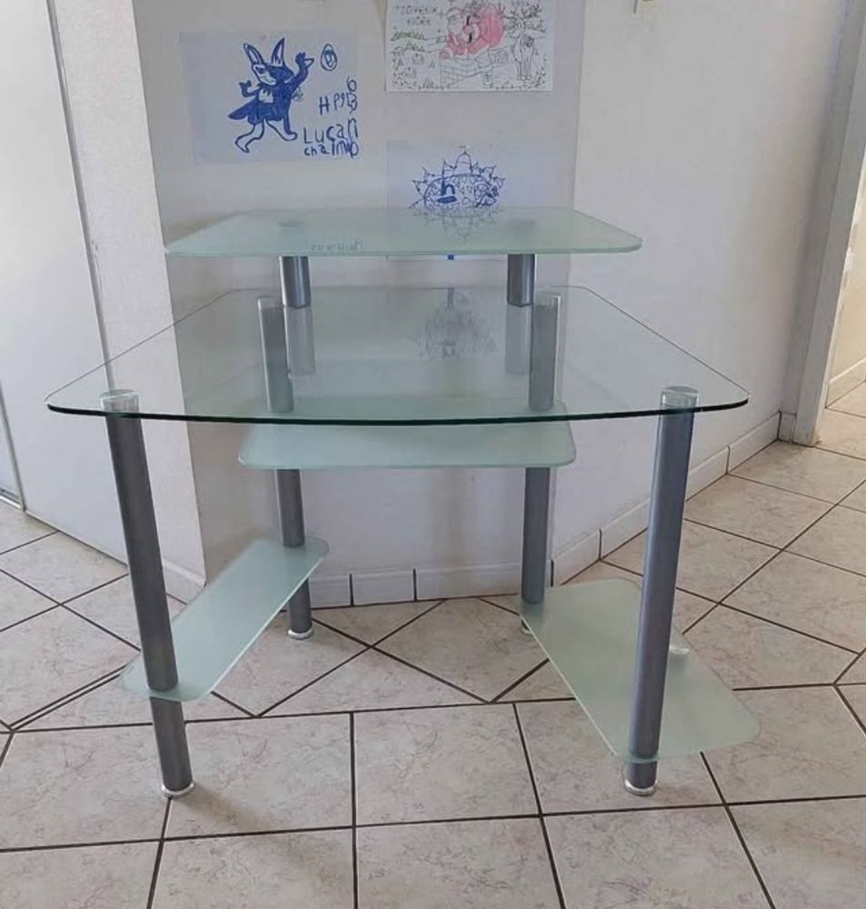 bureau informatique en verre tremp� 40 Layrac (47)