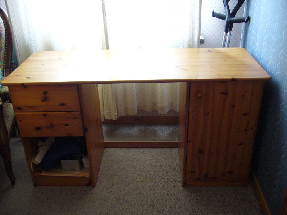 Bureau en pin massif 90 Buhl (68)