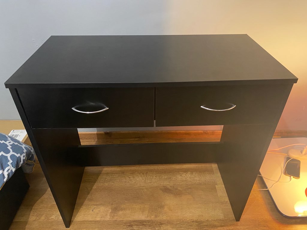 Bureau Moderne Noir avec Rangement 50 Tartiers (02)