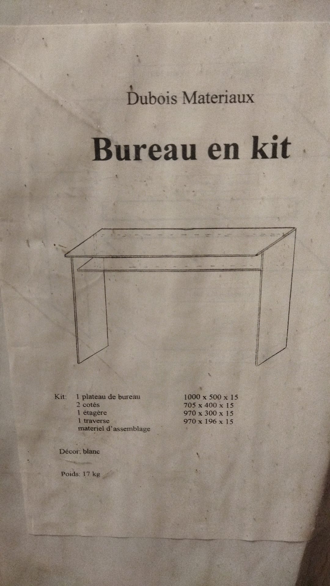 Bureau neuf, � monter 30 Cachan (94)