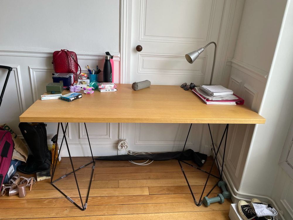 bureau pieds tr�teaux en bois 0 Fontenay-sous-Bois (94)