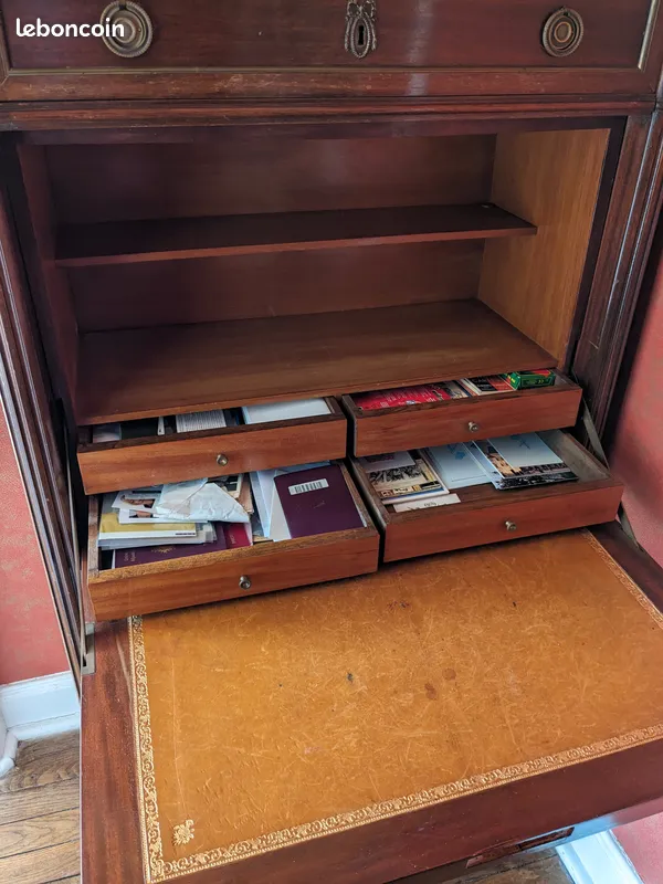 Bureau secr�taire � rabat style Louis XVI Merisier 290 Thiaucourt-Regni�ville (54)