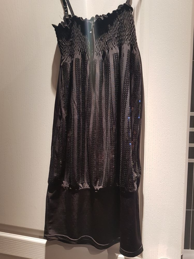 bustier top sequin noir � bretelles r�glables 0 Ann�ullin (59)