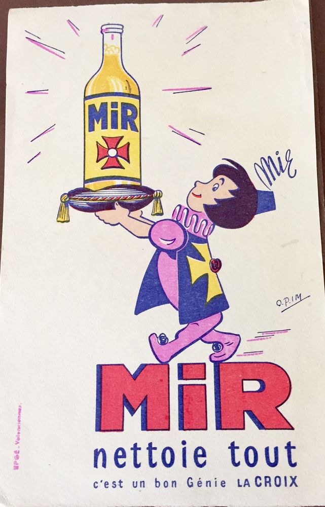 BUVARD Publicitaire Ancien MIR 6 Bois-Colombes (92)