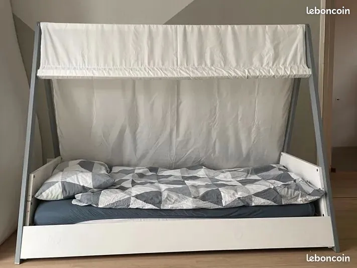 lit caban avec sommier vendu avec le matela 220 C�bazat (63)