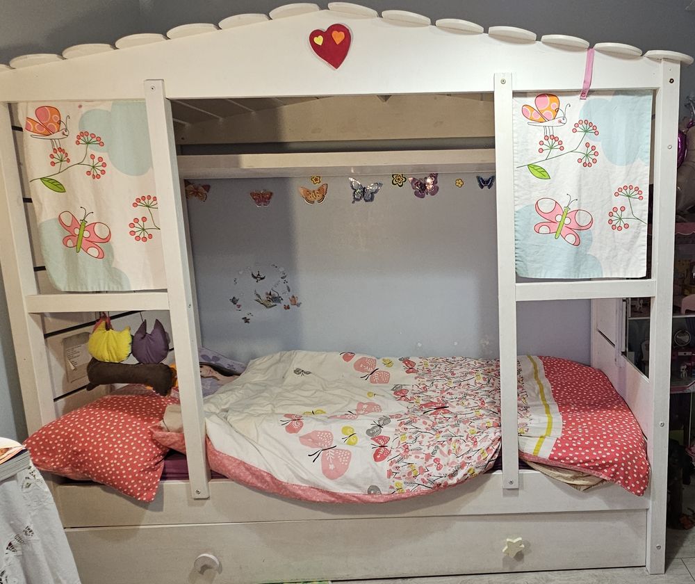 Lit cabane blanc 90 Givors (69)