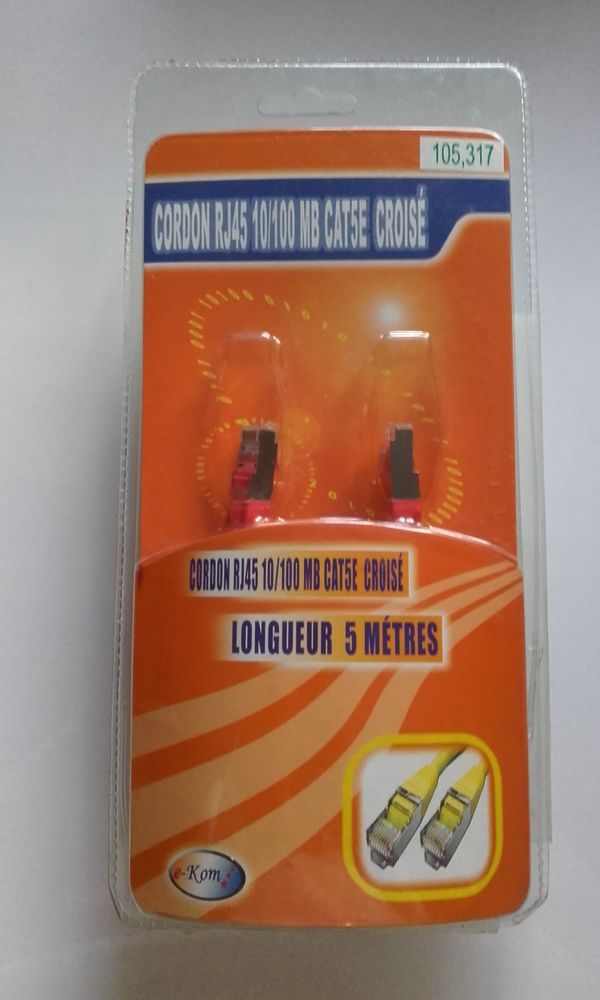 Cable RJ45 crois� 5 Cugnaux (31)