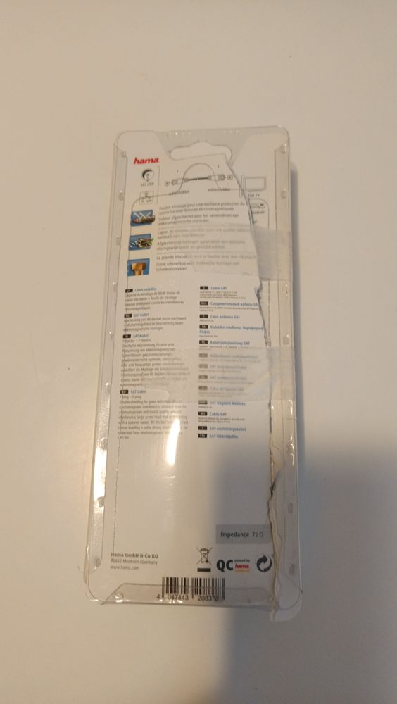 c�ble satellite Hama 10 Amiens (80)