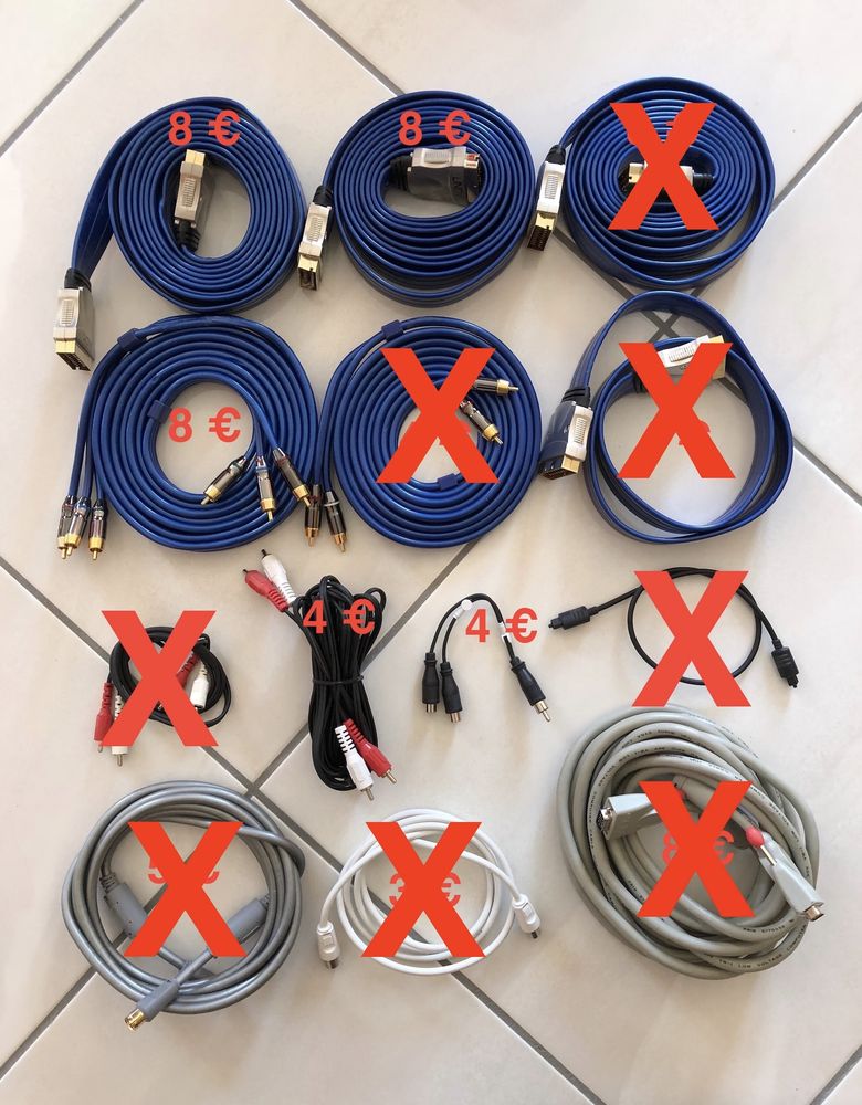 C�bles TV vid�o audio home cin�ma p�ritel 2 Dracy-le-Fort (71)