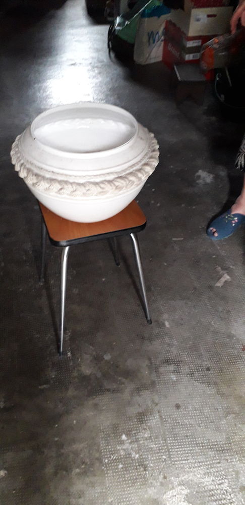 cache pot  25 cm diametre  blanc 15 Bry-sur-Marne (94)