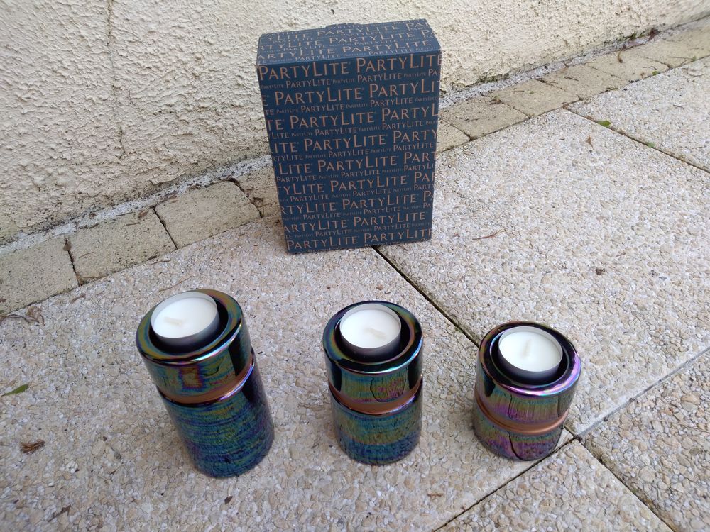 Cadeau No�l : 3 bougeoirs PARTYLITE 28 Antony (92)