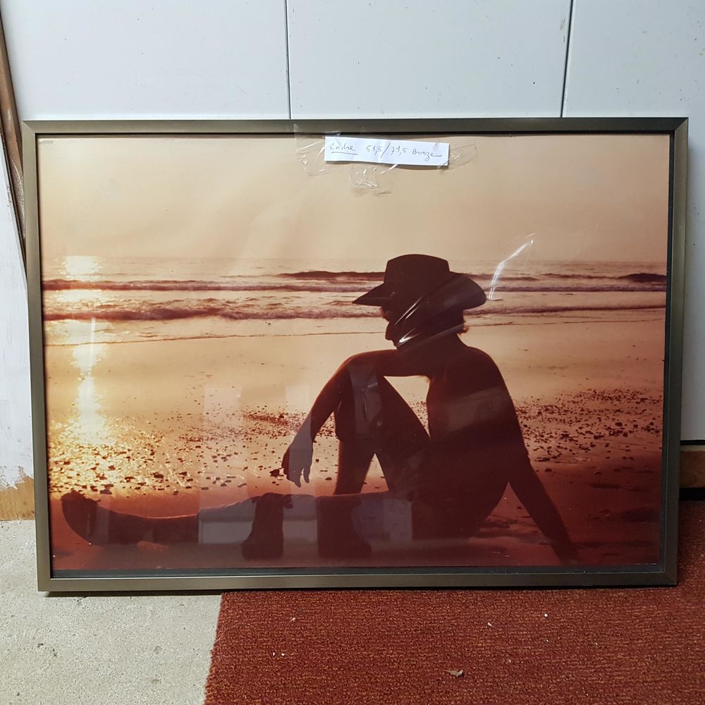 Cadre aluminium bross� pour poster 27 Gestel (56)