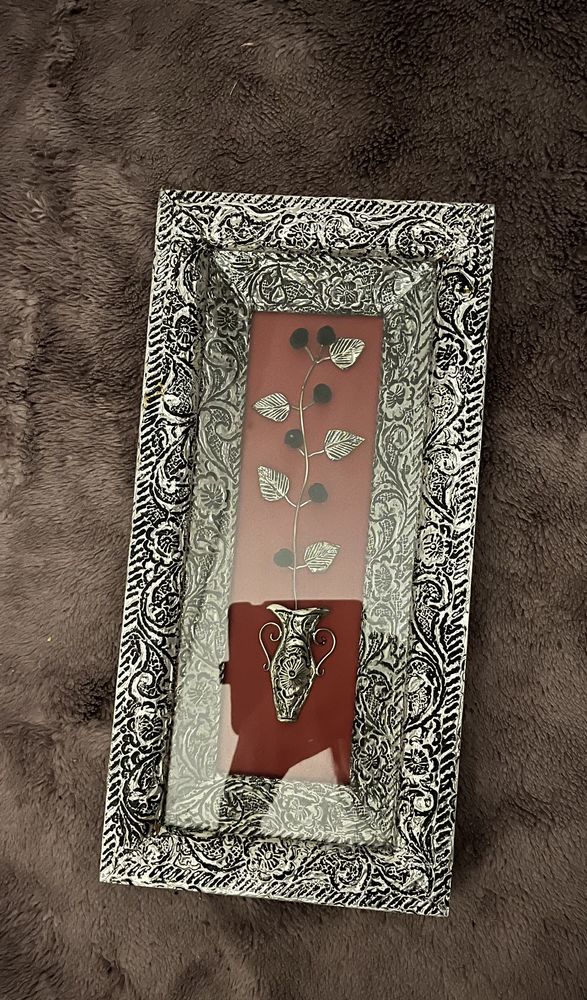 Cadre artisanale sous verre vase Ambre 10 Torcy (77)