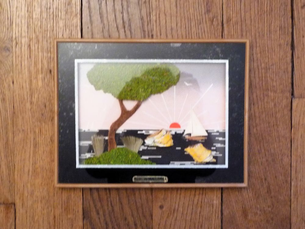 Cadre avec Coucher de Soleil en Relief- Mallorca 5 Paris 15 (75)