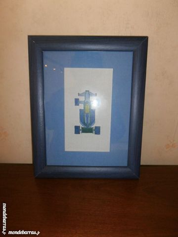 Cadre bleu motif voiture brod�e (17) 5 Tours (37)