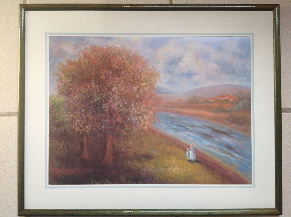 CADRE BOIS VERT LAQU� 53X42,5 REPRO PEINTURE 7 Tr�gunc (29)