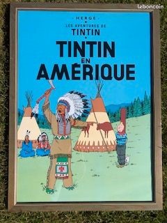 Cadre Collector  TINTIN en Am�rique  29 Boulogne-sur-Mer (62)