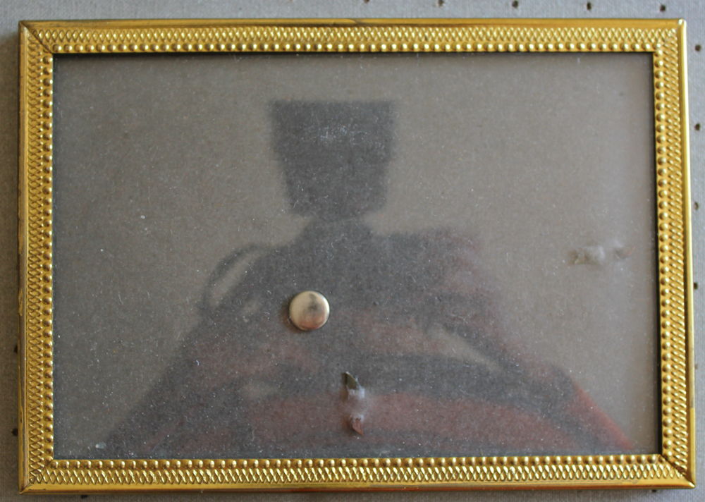 Cadre laiton rectangulaire verre bomb� gouttes 20 Issy-les-Moulineaux (92)