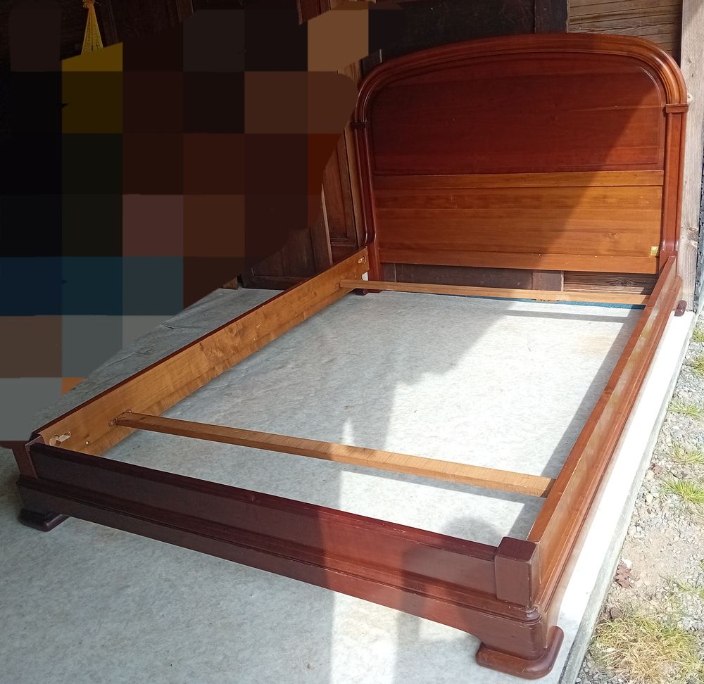 CADRE LIT MERISIER 140X190 150 Pouillon (40)