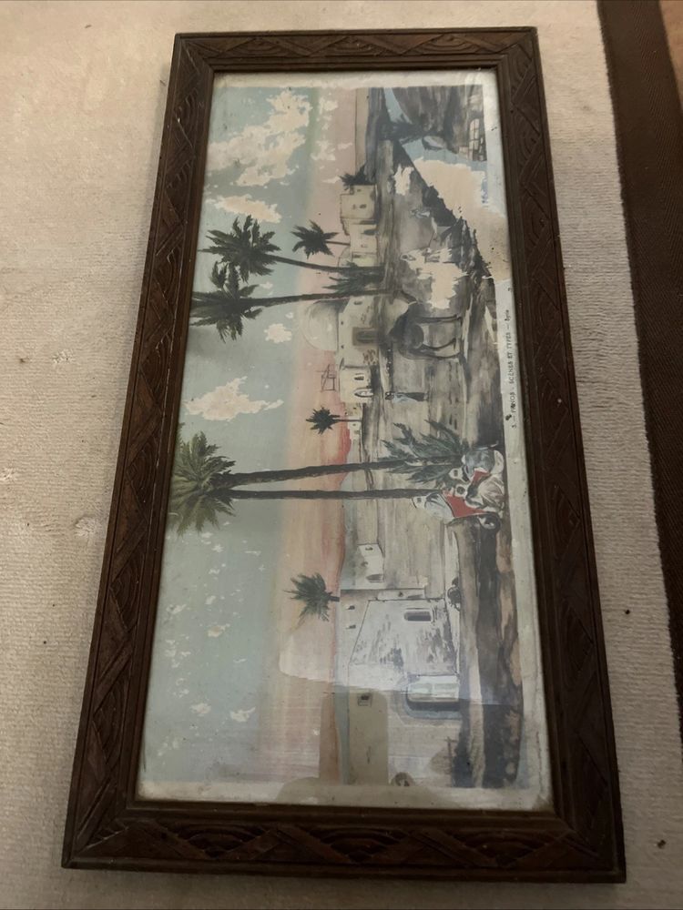 Cadre ART NOUVEAU 1925 Panos sc�ne et type IRAN 30 Neuilly-sur-Seine (92)