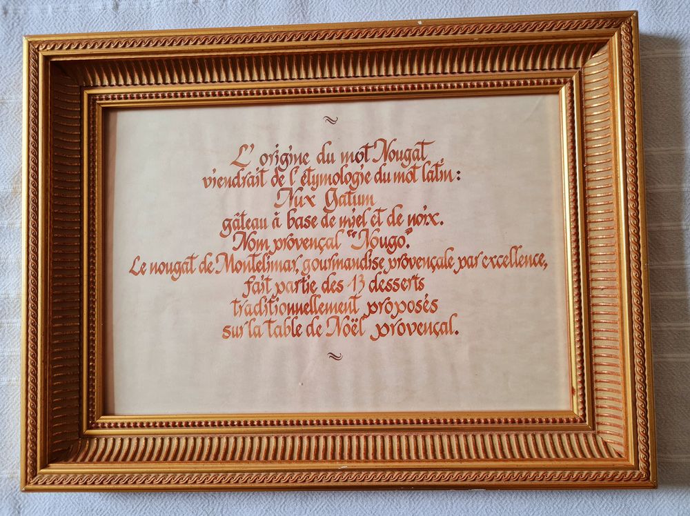 Cadre   origine du Nougat   25 Hy�res (83)