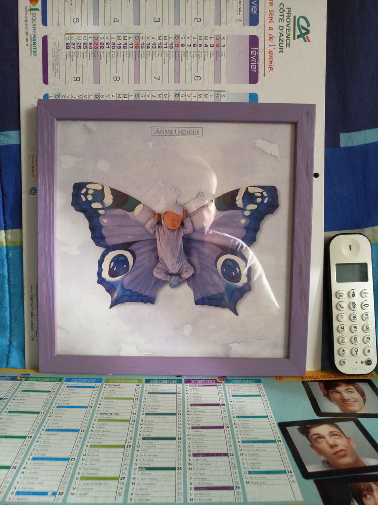 CADRE PHOTO BEBE PAPILLON VIOLET ANNE GEDDES 28 X 28 0 Grasse (06)