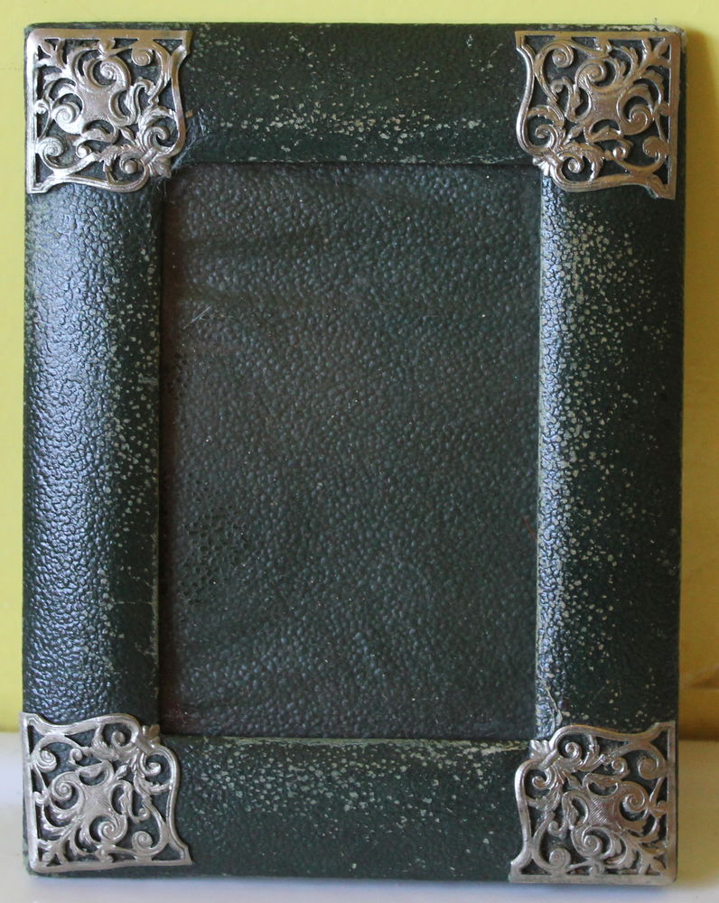 Cadre photo NAPOLEON III velours XIX eme cuir vert 20 Issy-les-Moulineaux (92)