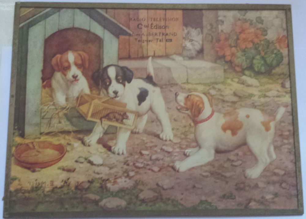 Cadre photo publicitaire ancien 3 Viry-Noureuil (02)