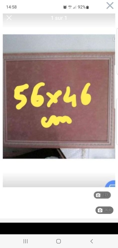 cadre/tableau rose tr�s bon �tat 12 Bron (69)