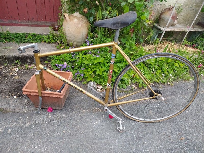 Cadre V�lo Course Vintage Peugeot Reynolds 120 Loches (37)