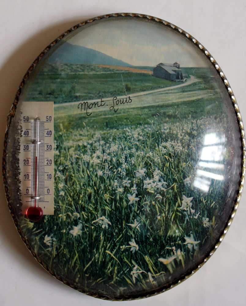 Cadre verre bomb� MONT LOUIS paillettes et Thermom�tre 20 Issy-les-Moulineaux (92)